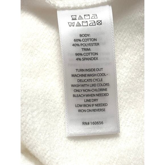 Cupcakes and Cashmere XOXO Cream Sweatshirt Cozy Casual Pullover S - Picture 6 of 6